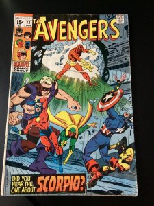 Marvel Comics, Avengers #72, 1969, 1st Zodiac/ Scorpio, Look!