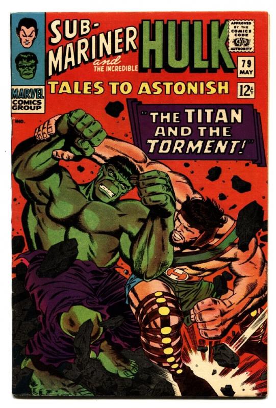 TALES TO ASTONISH #79-comic book HULK/SUB-MARINER-1966 HIGH GRADE