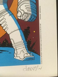 THE BIG GUY AND RUSTY THE BOY ROBOT Print Signed by Geof Darrow, 1995