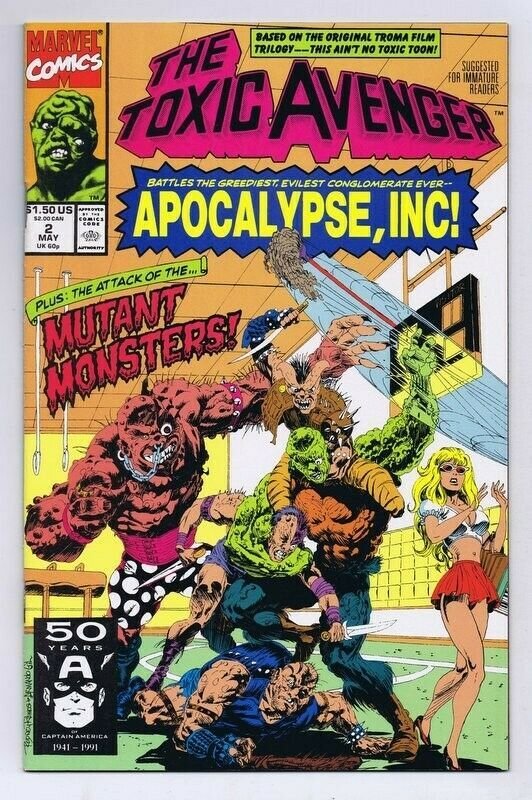 Toxic Avenger #2 ORIGINAL Vintage 1991 Marvel Comics  