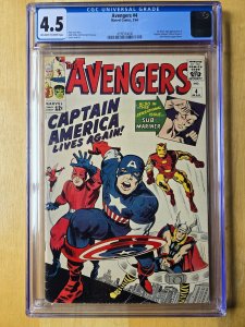 The Avengers #4 (1964) CGC 4.5