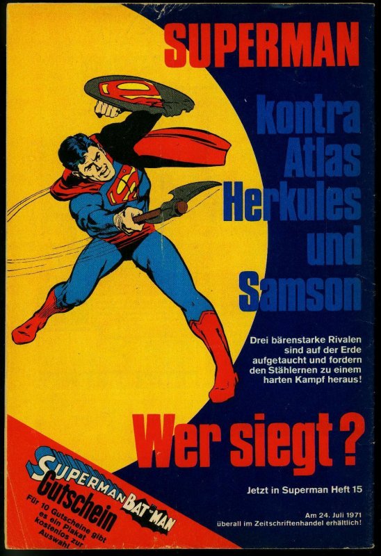 Superman Batman #14 1971- German comic edition- Supergirl- Lois Lane VG