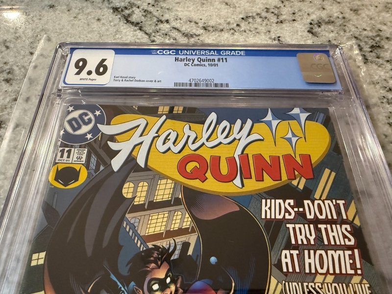 Harley Quinn # 11 CGC Graded 9.6 DC Comic Book 2001 Batman Joker Gotham JH27