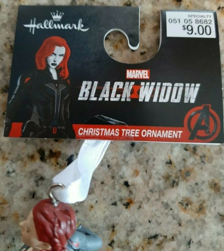 2020 Black Widow Marvel Christmas Tree Ornament Avengers Natasha Romanova 