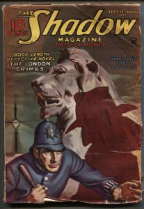 SHADOW Sep 15 1935--STREET AND SMITH--PULP Magazine--RARE