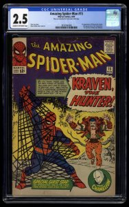 Amazing Spider-Man #15 CGC GD+ 2.5 1st Kraven the Hunter!