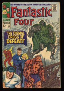Fantastic Four #58 GD/VG 3.0 Doctor Doom!