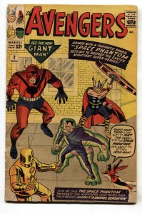 AVENGERS #2--comic book--1963--Marvel--Hulk--Thor--VG-