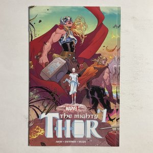 Mighty Thor 1 2016 Signed by Jason Aaron Marvel NM near mint