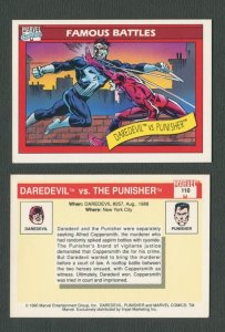 1990 Marvel Comics Card  #110 (Daredevil vs Punisher)  NM-MT