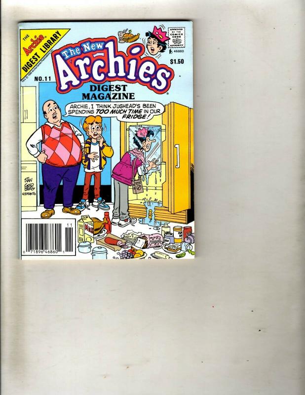 Lot of 8 Archie Digest Library Pocket Books #1 2 6 8 10 11 12 13 WS15