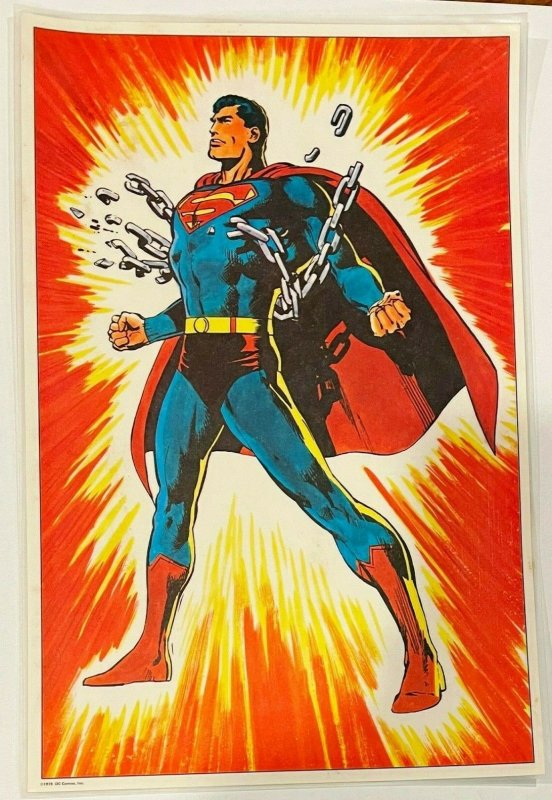 Superman & Batman / Robin Comic Placemats  Vintage 1978  DC Comics & Pepsi Promo