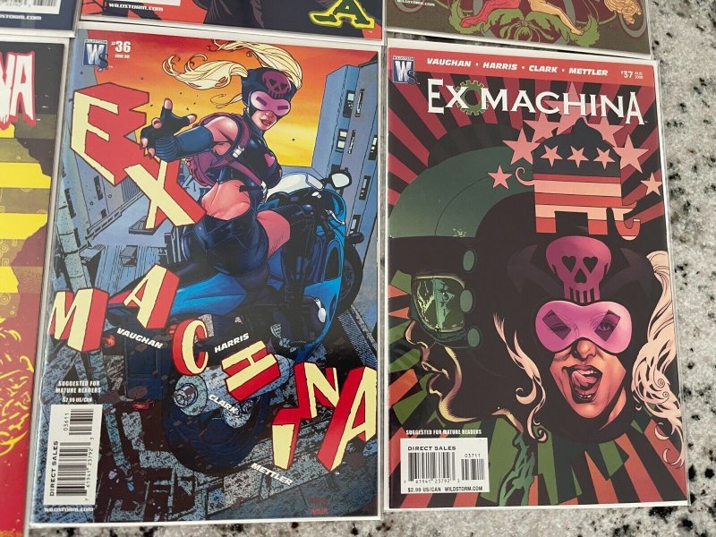 Lot Of 8 Ex Machina Wildstorm DC Comic Books # 30 31 32 33 34 35 36 Vaughan CM6 