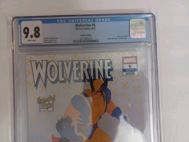 Wolverine #6 Brooks Animated Style Variant - 2025 - CGC 9.8