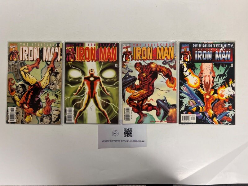 4 Iron Man Marvel Comic Books # 35 37 38 39 Avengers Defenders Hulk Thor 50 JS40