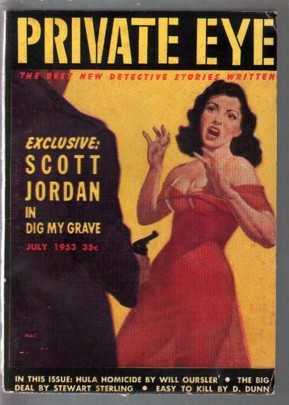 Private Eye #1 7/1953-ist issue-hardboiled crime-GGA cover-Orean-Freas-FN