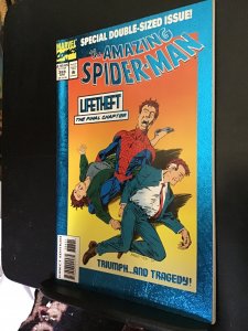 The Amazing Spider-Man #388 (1994) Blue hollow foil cover key! High grade! NM-