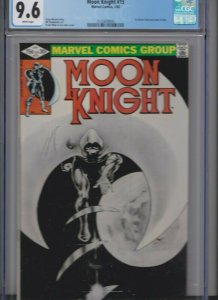 MOON KNIGHT #15 CGC 9.6 WHITE 1/82 MARVEL / ONLY DIRECT ISSUE IN SERIES / MILLER