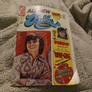 BOBBY SHERMAN #6 SEPT 1972 CHARLTON COMICS photo cover bronze age MUSIC SINGER