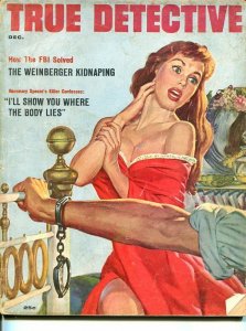 TRUE DETECTIVE-DEC 1956-G-MURDER-KIDNAP-RAPE-STRANGLING-JOE LITTLE COVER G