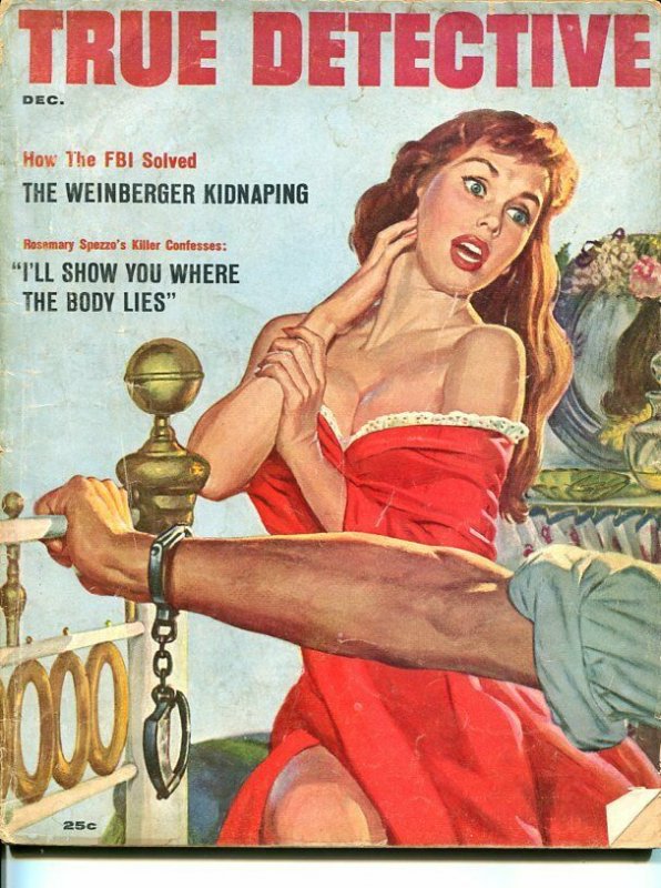 TRUE DETECTIVE-DEC 1956-G-MURDER-KIDNAP-RAPE-STRANGLING-JOE LITTLE COVER G