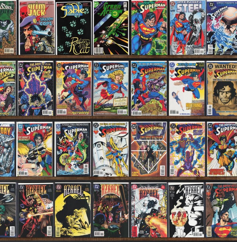 Huge Lot 140+ Comics with Adventures Of Superman, Action Comics & More!