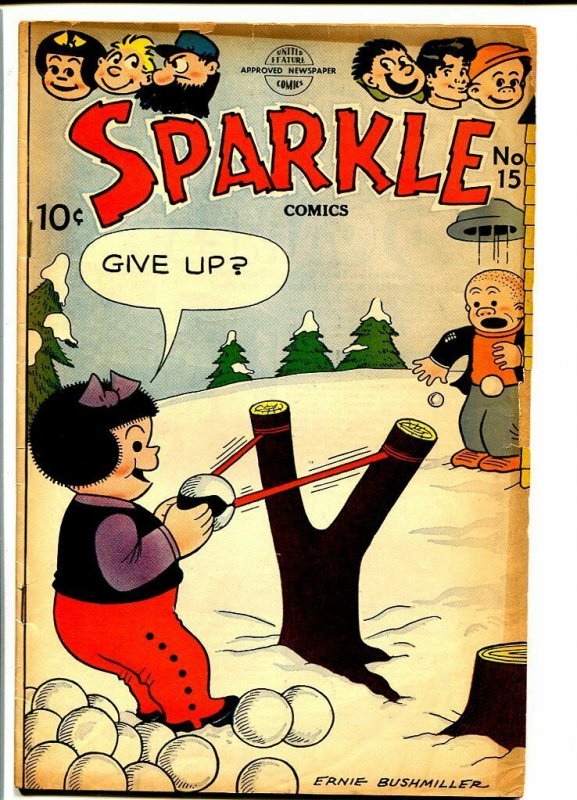 SPARKLE COMICS #15-NANCY SLUGGO SNOWBALL FIGHT