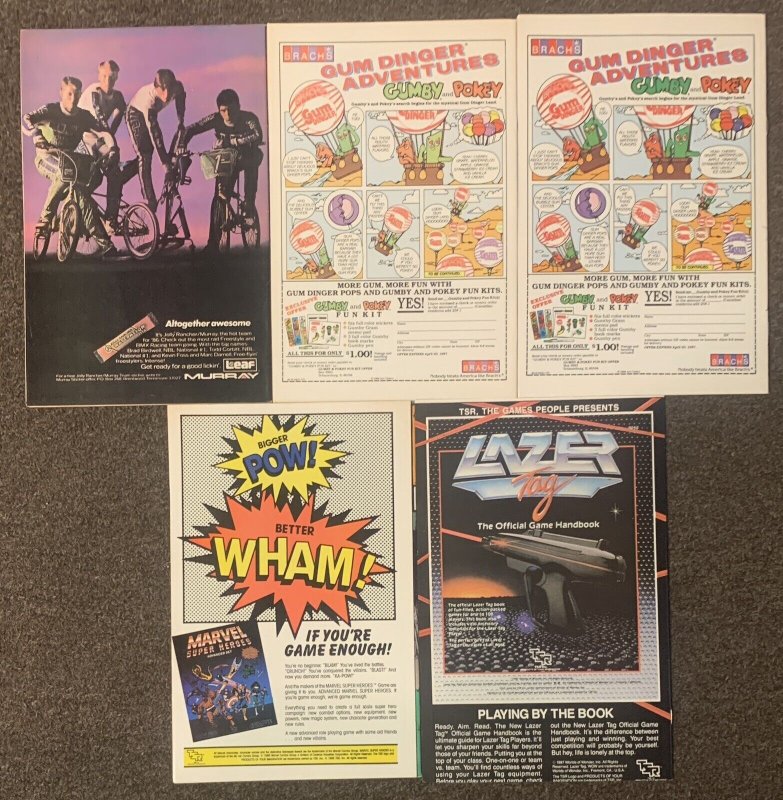 GI Joe #1,2,3,4,5 Special Missions Marvel Comics 1986 Lot Nm