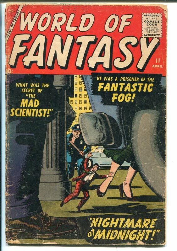 WORLD OF FANTASY #11 1958-ATLAS-HORROR-ANGELO TORRES ART-good+