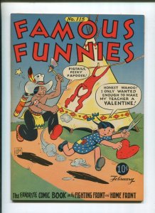 FAMOUS FUNNIES #115 (8.5) FEBRUARY ISSUE 1944