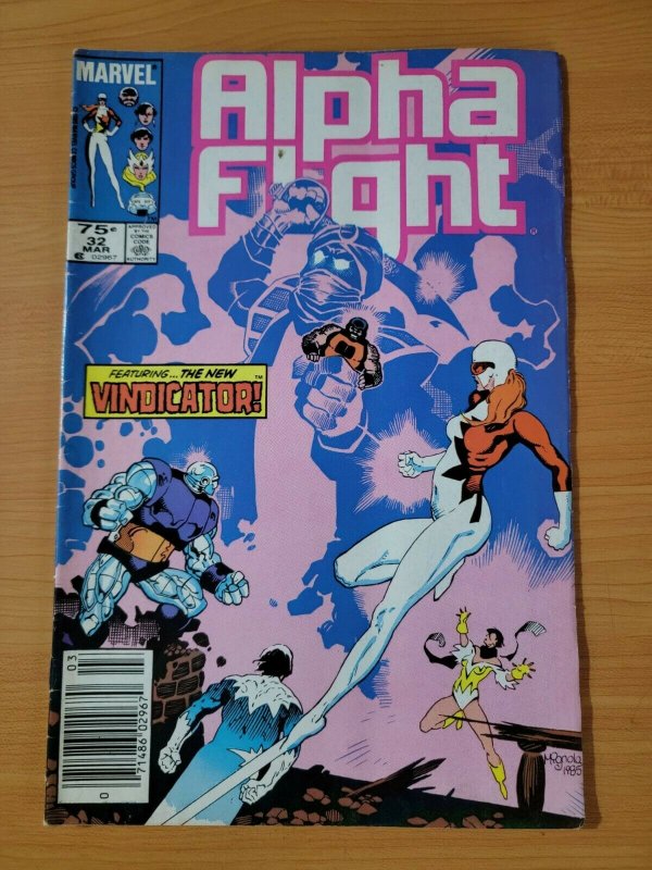 Alpha Flight #32 Newsstand Variant ~ VERY FINE VF ~ 1986 Marvel Comics
