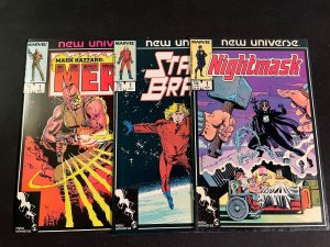 Seven NEW UNIVERSE First Issues, VFNM Condition