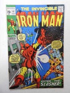 Iron Man #41 (1971) VG Condition! cover detached at top staple