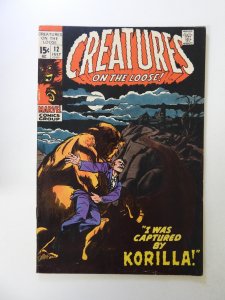 Creatures on the Loose #12 (1971) FN+ condition stains back cover