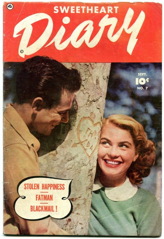 Sweetheart Diary #7 1951- Fawcett Golden Age Romance- FATMAN VG+