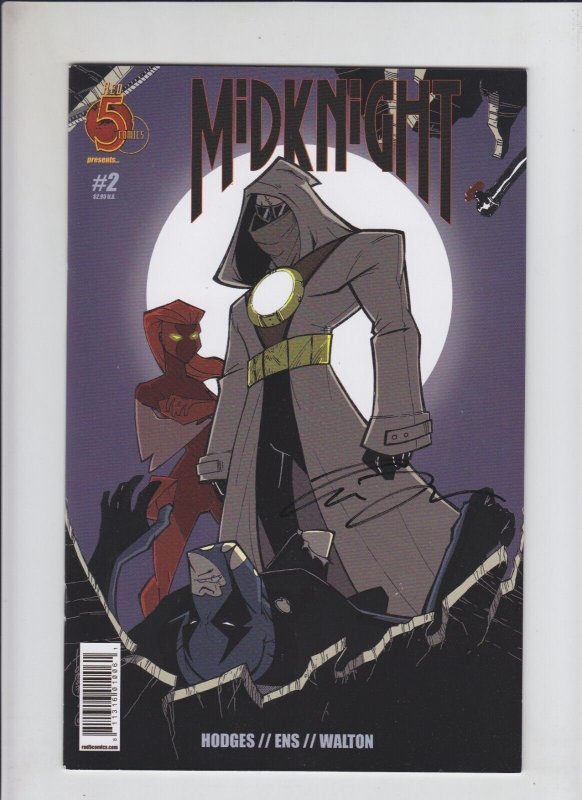 Midknight #2 VFSIGNED Red 5 Comics Tom Hodges Paul Ens Terri Hodges