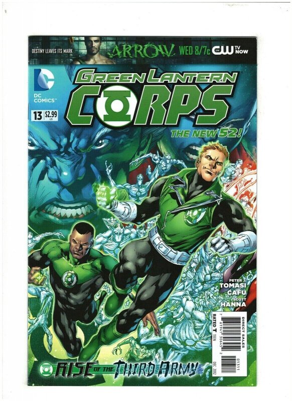 Green Lantern Corps #13 DC New 52 2012 Simon Baz Rise of Third Army VF+ 8.5 