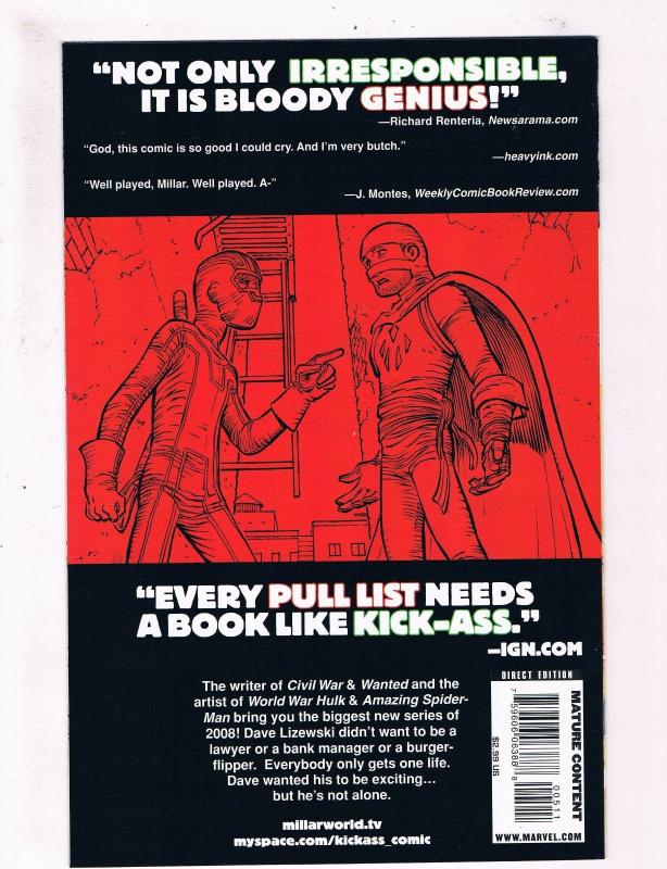 Kick-Ass # 5 NM 1st Print Marvel Icon Comic Book Mark Millar John Romita Jr. S58