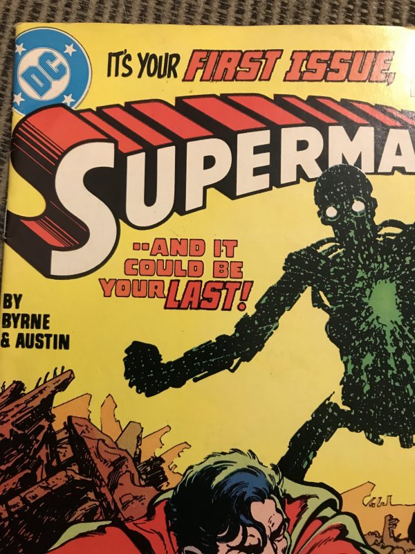 SUPERMAN #1 : DC 1/87 FN; Superman relaunch, 1st New Metallo