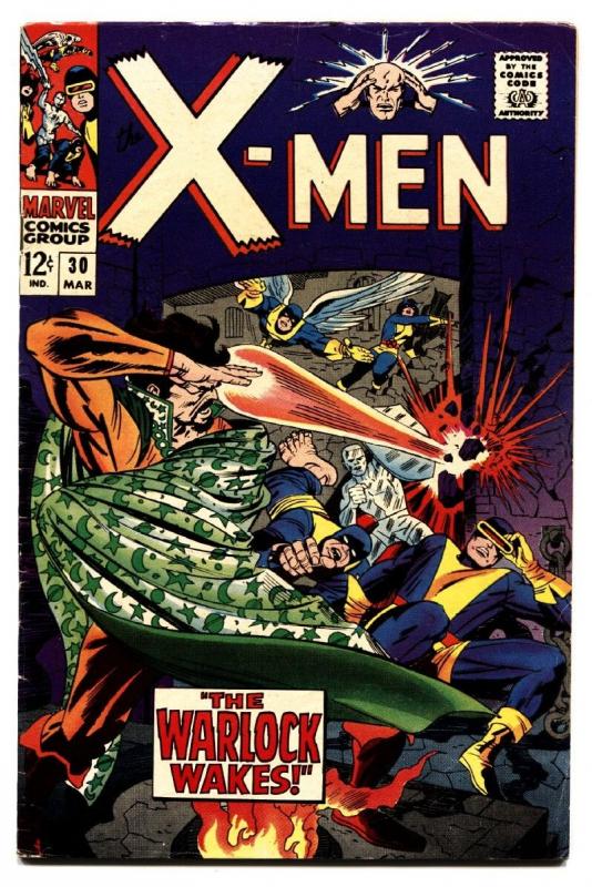 X-MEN #30 1967 MARVEL STAN LEE JACK SPARLING ROY THOMAS  FN