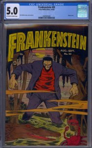 FRANKENSTEIN #20 CGC 5.0 CLASSIC COVER DICK BRIEFER