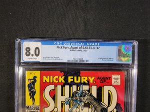 Nick Fury, Agent of S.H.I.E.L.D. #2 - 1st App Centurius (CGC 8.0) 1968