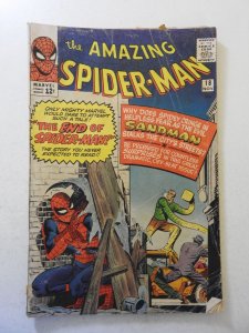 The Amazing Spider-Man #18 (1964) GD Condition moisture damage, 1 in spine split