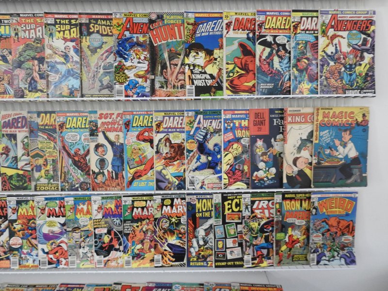 Huge Lot of 180+ Low Grade Comics W/ Spider-Man, Daredevil, Hulk, +More!