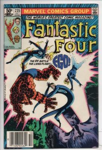 FANTASTIC FOUR #235, VF, Ego Planet, Byrne, 1961 1981, Marvel, more FF in store