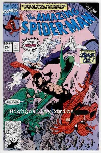 Amazing SPIDER-MAN #342, NM, Larsen, Black Cat, 1963, more ASM in store 