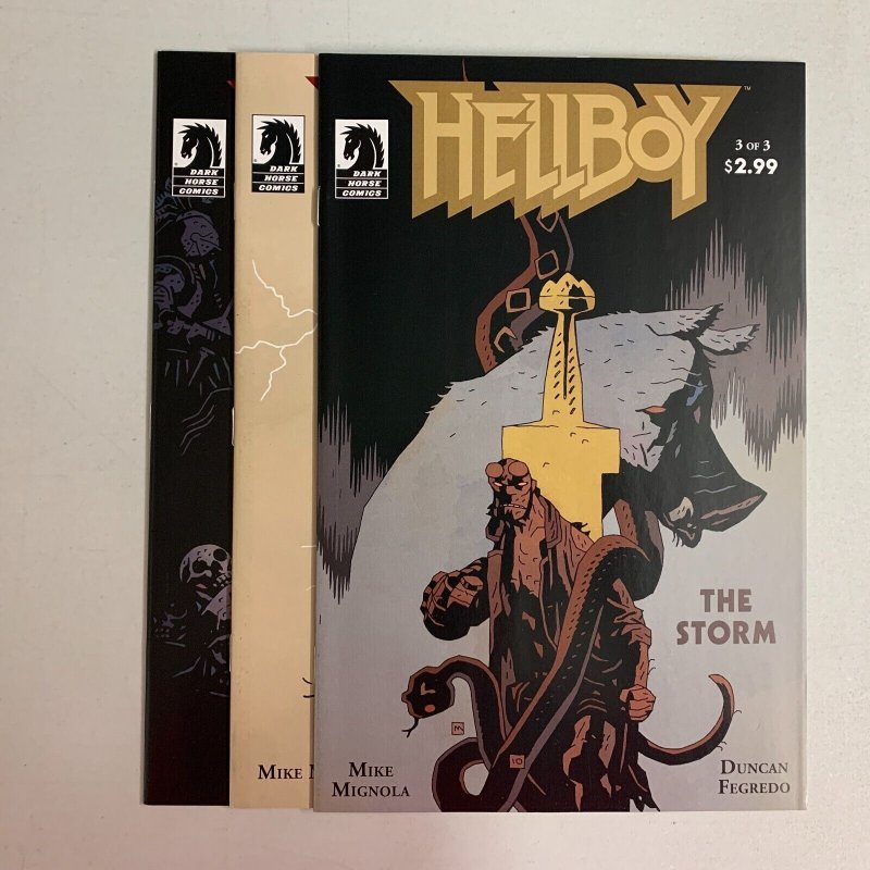 Hellboy The Storm #1-3 Set (Dark Horse 2010) 1 2 3 Mike Mignola (9.0+) 