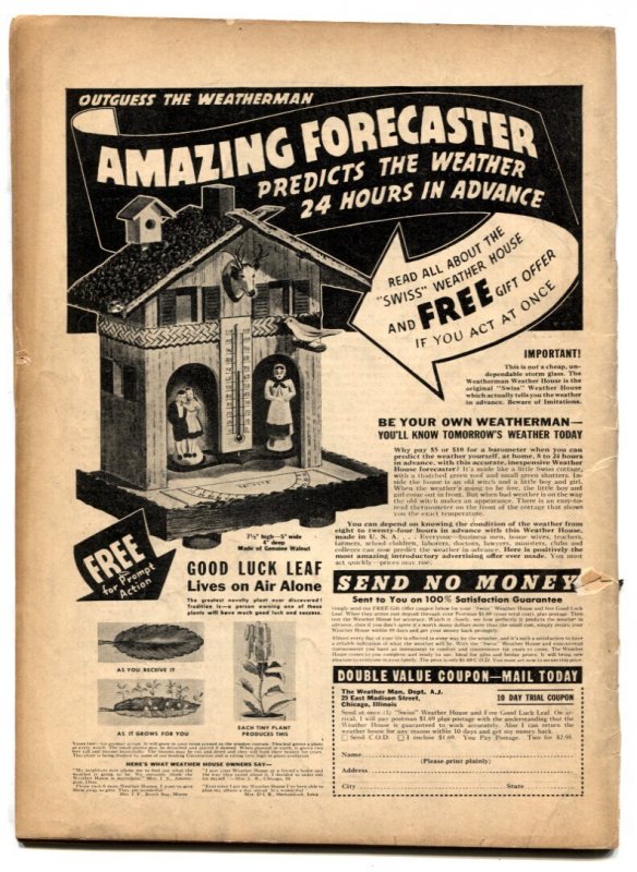 Airboy Vol 2 #12 -Wild Golden Age Horror cover VG-