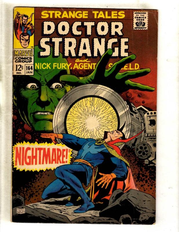 Strange Tales # 164 FN Marvel Comic Book Dr. Strange Nick Fury Shield FM2