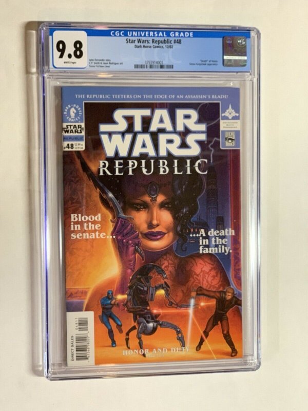 Star Wars Republic 48 cgc 9.8 wp dark horse vhtf! Rare!!!